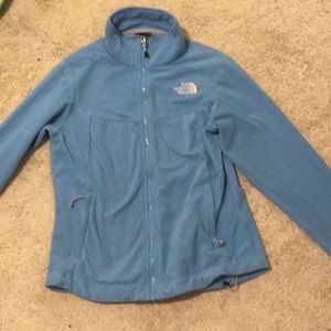 Blue North Face sweatshirt (zip up)